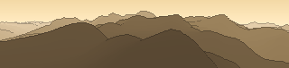 Silhouette of the view from Atlas