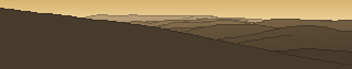 Silhouette of the view from Cerro Negro