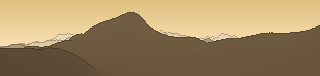 Silhouette of the view from Corno di Ban / Bannhorn
