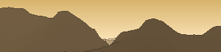 Silhouette of the view from Gorfion