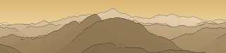 Silhouette de la vue depuis Grande Motte