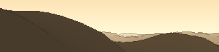 Silhouette of the view from Kom