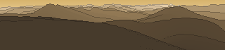 Silhouette of the view from Miravalles