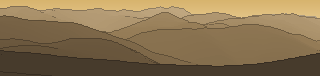Silhouette of the view from Monte Cavallo
