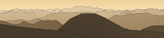 Silhouette of the view from Monte Narcanello