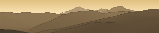 Silhouette of the view from Monte Rotondo