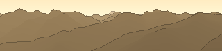 Silhouette of the view from Mott'Auta