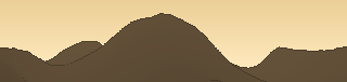 Silhouette of the view from Ostrva