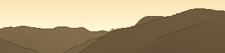 Silhouette of the view from Pico del Águila