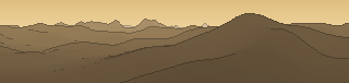 Silhouette of the view from Pico Grande