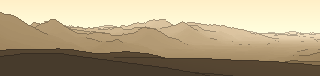 Silhouette of the view from Preval