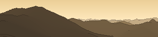Silhouette of the view from Trista
