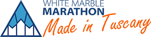 White Marble Marathon Logo